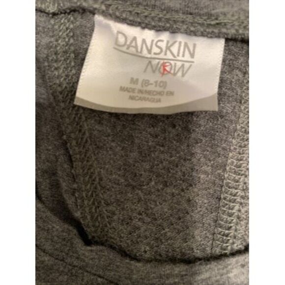 Danskin Now Women's Active Mesh Back Gym Workout Shirt Gray Choose Size - Picture 2 of 13